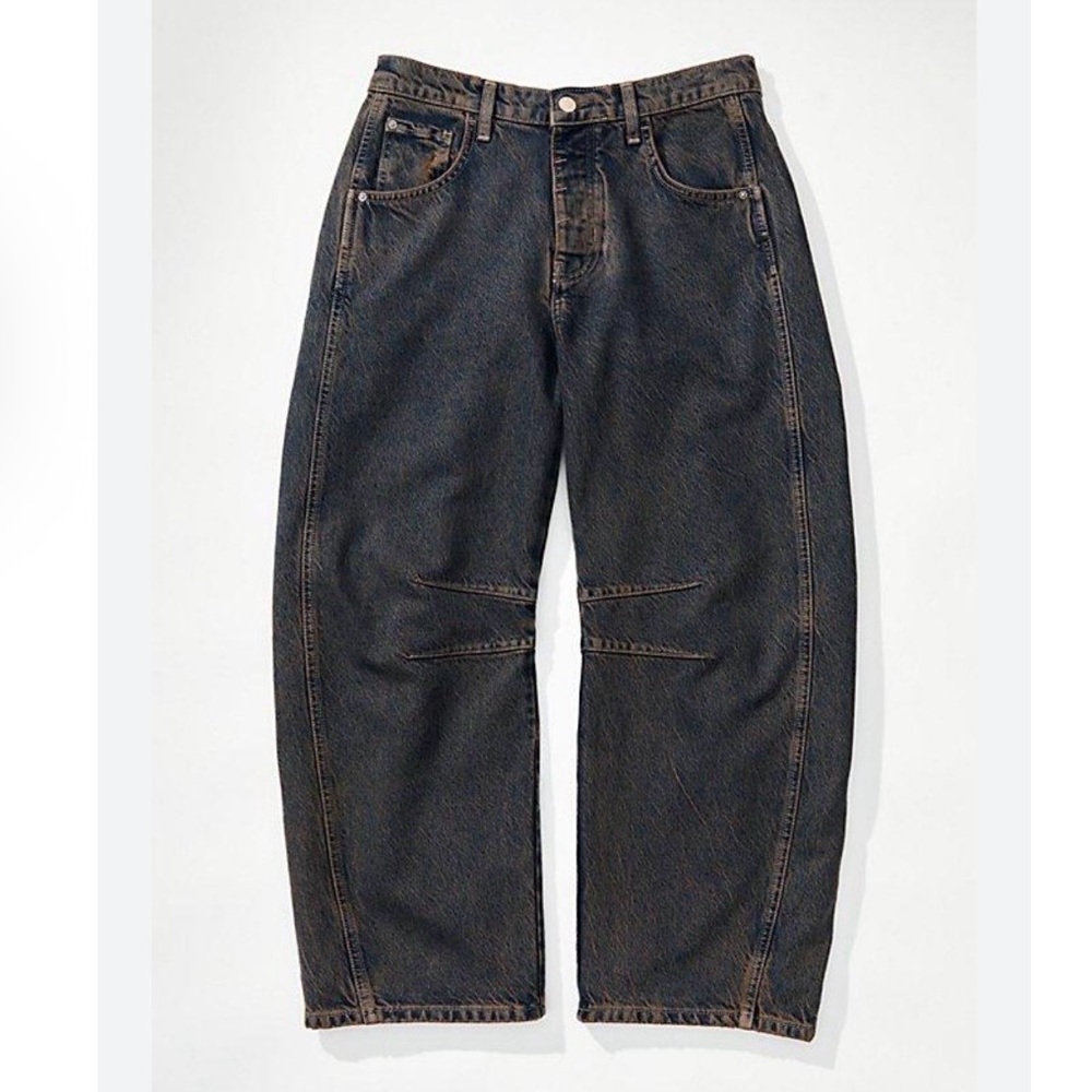 NWT Free People/We the Free Lucky You mid rise barrel jeans